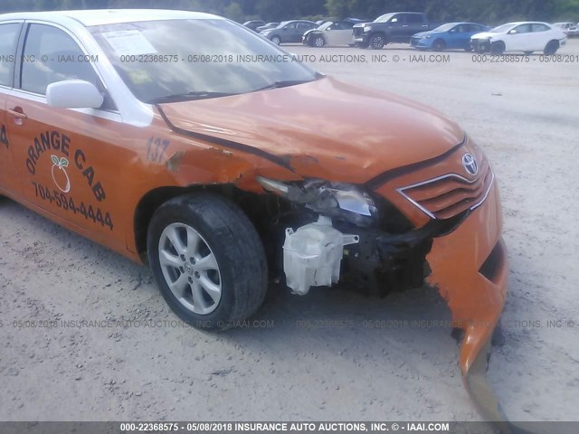 4T1BF3EK0BU635164 - 2011 TOYOTA CAMRY SE/LE/XLE ნარინჯისფერი ფოტო 6