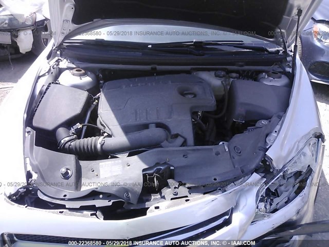 1G1ZC5EB0AF301803 - 2010 CHEVROLET MALIBU 1LT 银色 照片 10