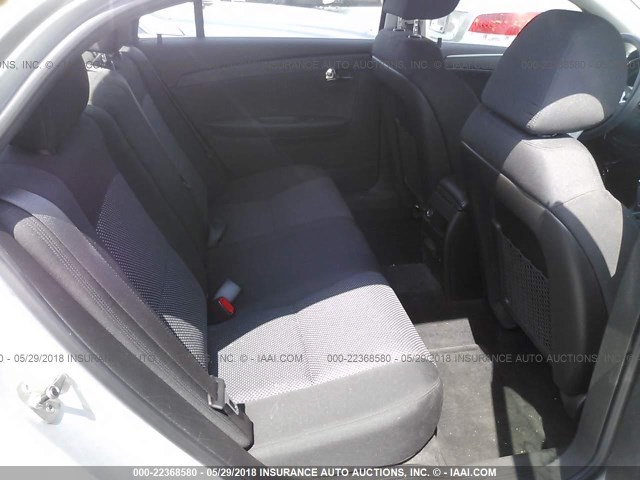 1G1ZC5EB0AF301803 - 2010 CHEVROLET MALIBU 1LT 银色 照片 8