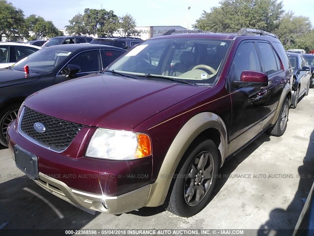 1FMDK031X6GA00762 - 2006 FORD FREESTYLE LIMITED BURGUNDY photo 2