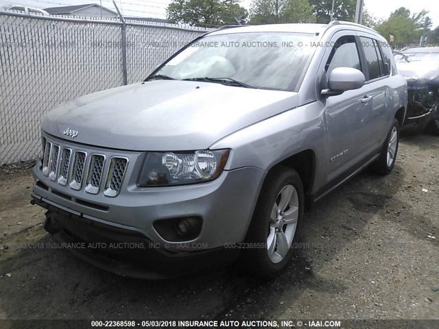 1C4NJCEB8GD704867 - 2016 JEEP COMPASS LATITUDE ნაცრისფერი ფოტო 2