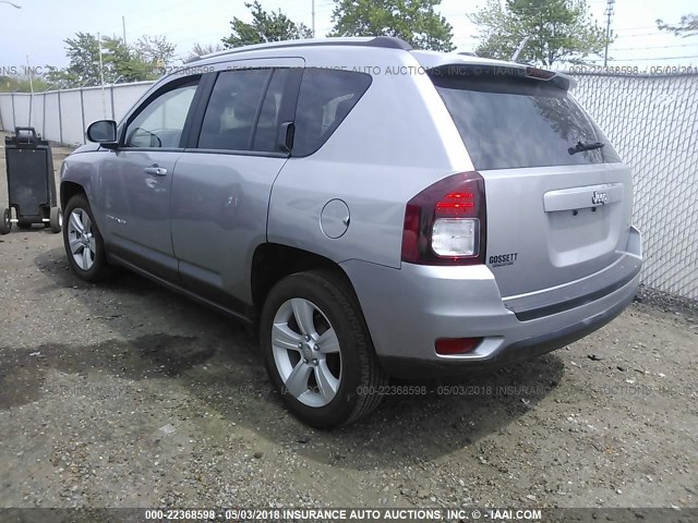 1C4NJCEB8GD704867 - 2016 JEEP COMPASS LATITUDE ნაცრისფერი ფოტო 3