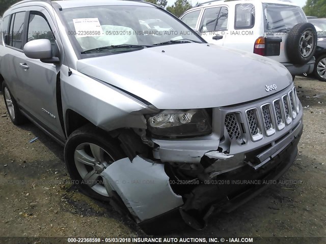 1C4NJCEB8GD704867 - 2016 JEEP COMPASS LATITUDE ნაცრისფერი ფოტო 6