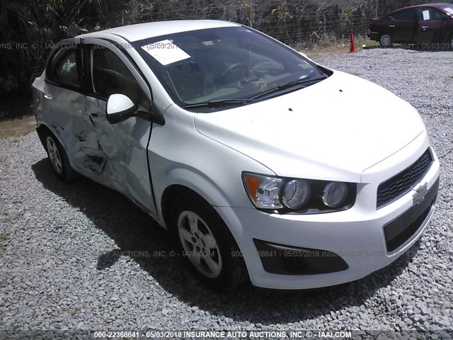 1G1JA5SGXD4241919 - 2013 CHEVROLET SONIC LS 白色 照片 1