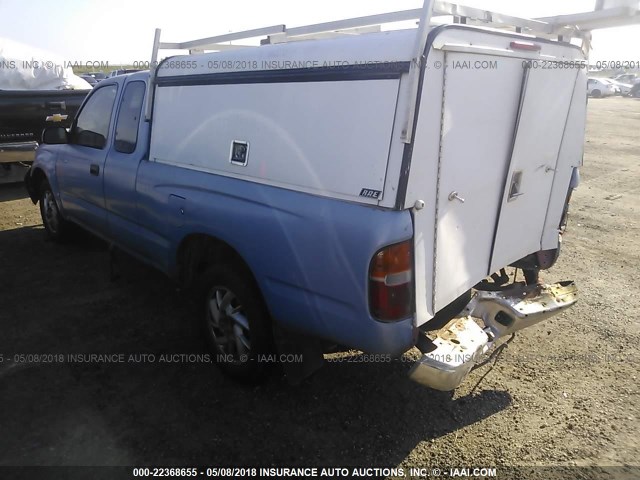 5TEVL52N1YZ685138 - 2000 TOYOTA TACOMA XTRACAB BLUE photo 3