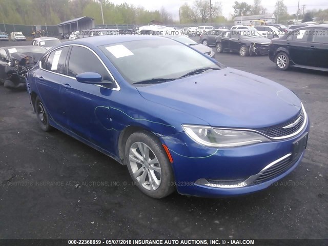 1C3CCCAB1FN594460 - 2015 CHRYSLER 200 LIMITED BLUE photo 1