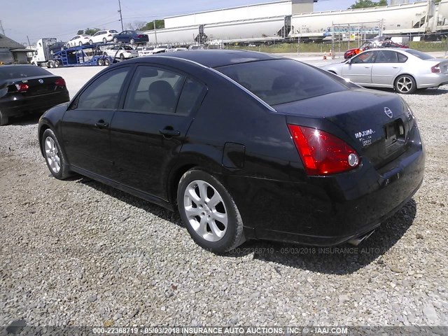 1N4BA41EX7C862356 - 2007 NISSAN MAXIMA SE/SL BLACK photo 3