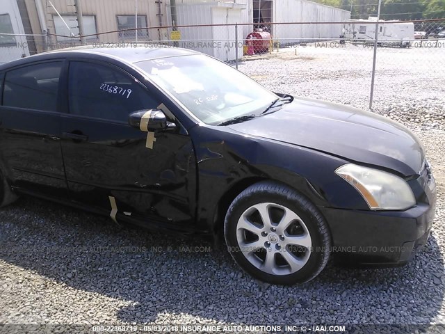 1N4BA41EX7C862356 - 2007 NISSAN MAXIMA SE/SL BLACK photo 6