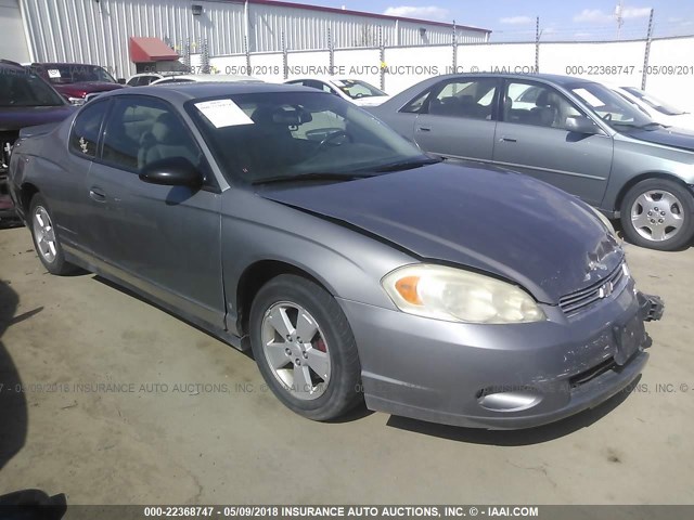 2G1WK151369231803 - 2006 CHEVROLET MONTE CARLO LT GRAY photo 1