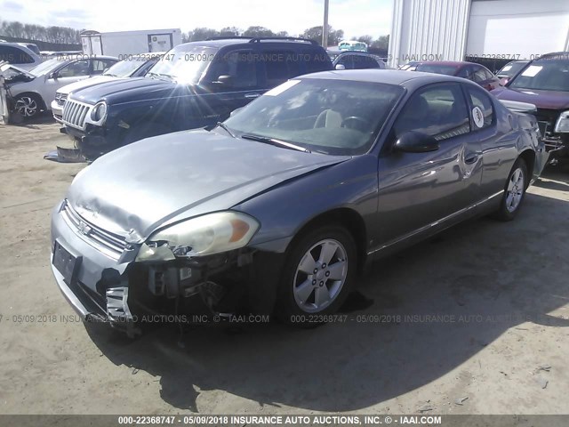 2G1WK151369231803 - 2006 CHEVROLET MONTE CARLO LT GRAY photo 2