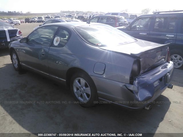 2G1WK151369231803 - 2006 CHEVROLET MONTE CARLO LT GRAY photo 3