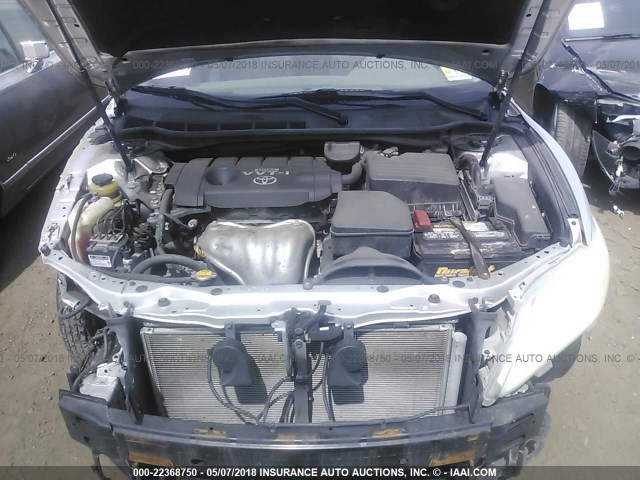 4T4BF3EK0AR005911 - 2010 TOYOTA CAMRY SE/LE/XLE 银色 照片 10