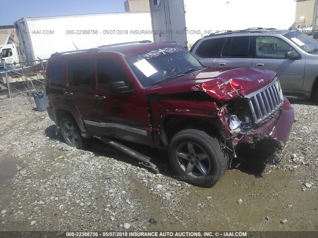 1J4PN5GK5AW120308 - 2010 JEEP LIBERTY LIMITED RED photo 6