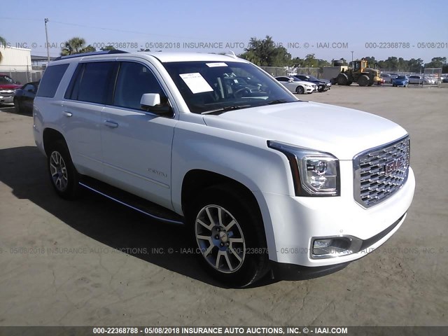 1GKS1CKJ3JR238486 - 2018 GMC YUKON DENALI WHITE photo 1