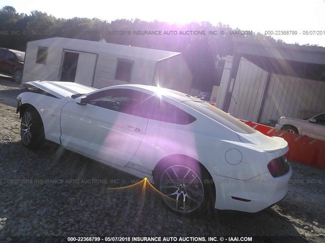 1FA6P8CF0G5252659 - 2016 FORD MUSTANG GT WHITE photo 3