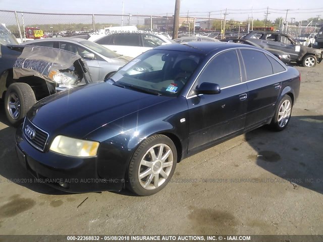 WAUCD64B24N067611 - 2004 AUDI A6 S-LINE QUATTRO Dark Blue photo 2