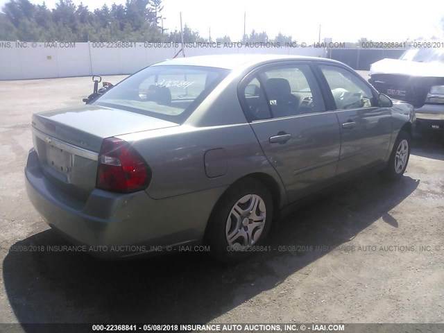 1G1ZS51F36F245911 - 2006 CHEVROLET MALIBU LS GREEN photo 4