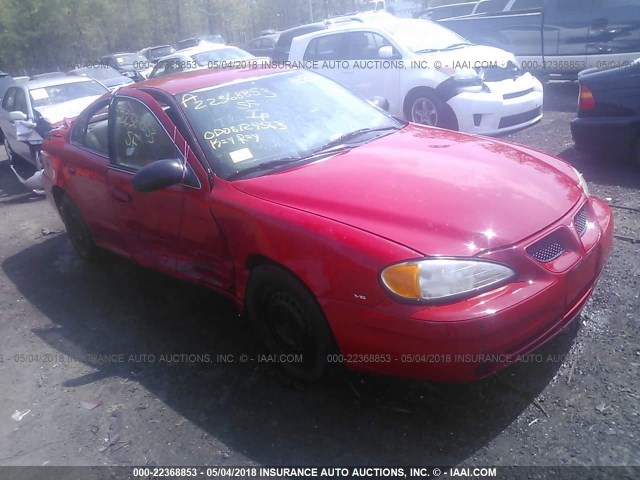 1G2NF52E74M534089 - 2004 PONTIAC GRAND AM SE1 RED photo 1