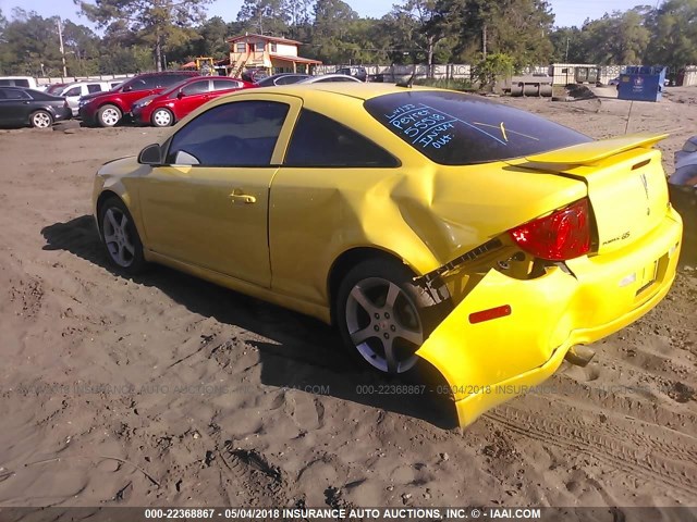 1G2AT18H097264212 - 2009 PONTIAC G5 GT YELLOW photo 3