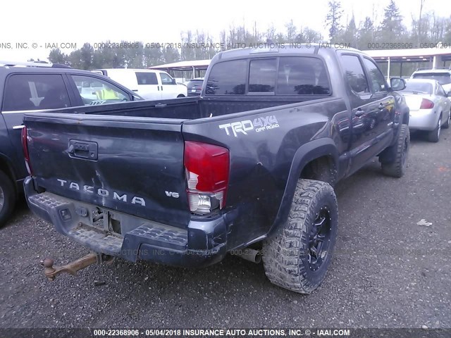 3TMDZ5BN6GM003344 - 2016 TOYOTA TACOMA DBL CAB/SR5/TRD SPORT/OR GRAY photo 4