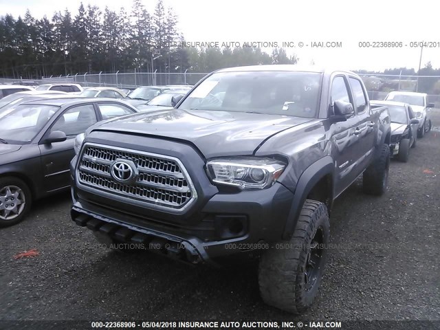 3TMDZ5BN6GM003344 - 2016 TOYOTA TACOMA DBL CAB/SR5/TRD SPORT/OR GRAY photo 6