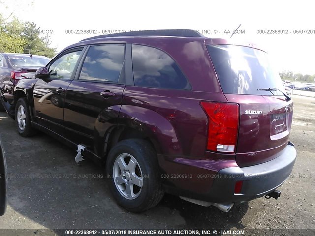 2S3DA117176111062 - 2007 SUZUKI XL7 MAROON photo 3