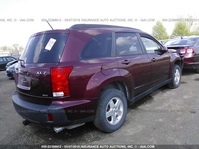 2S3DA117176111062 - 2007 SUZUKI XL7 MAROON photo 4