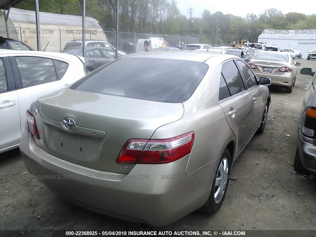 4T1BE46KX8U733490 - 2008 TOYOTA CAMRY CE/LE/XLE/SE BEIGE photo 4