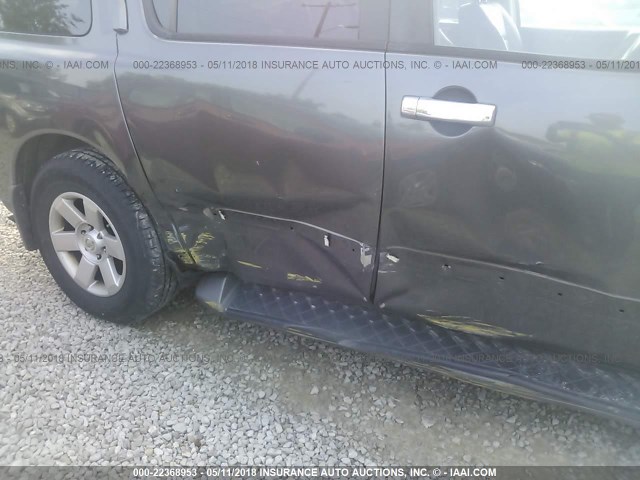 5N1AA08B84N707164 - 2004 NISSAN ARMADA SE/LE GRAY photo 6