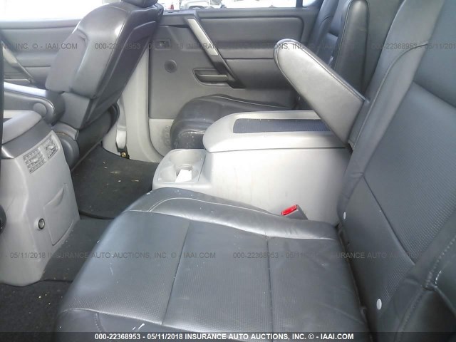 5N1AA08B84N707164 - 2004 NISSAN ARMADA SE/LE GRAY photo 8