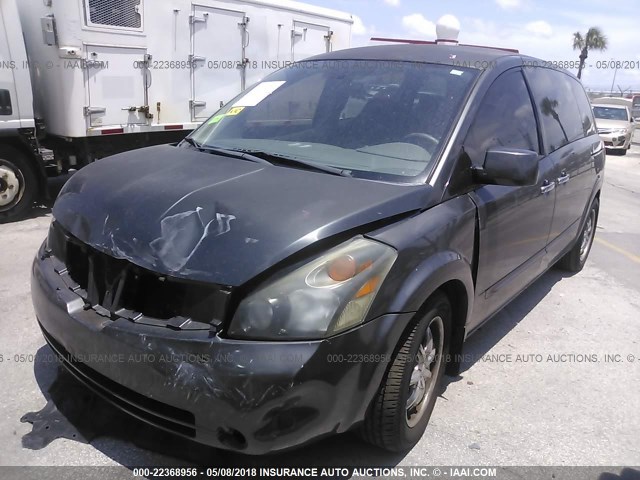 5N1BV28U49N107710 - 2009 NISSAN QUEST S/SE/SL GRAY photo 2