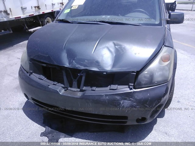 5N1BV28U49N107710 - 2009 NISSAN QUEST S/SE/SL GRAY photo 6