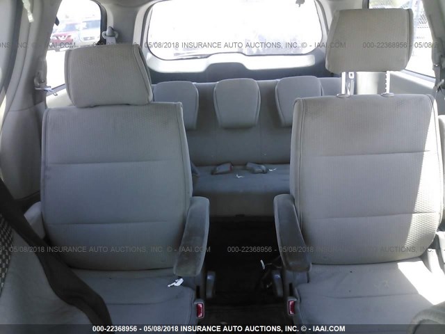 5N1BV28U49N107710 - 2009 NISSAN QUEST S/SE/SL GRAY photo 8