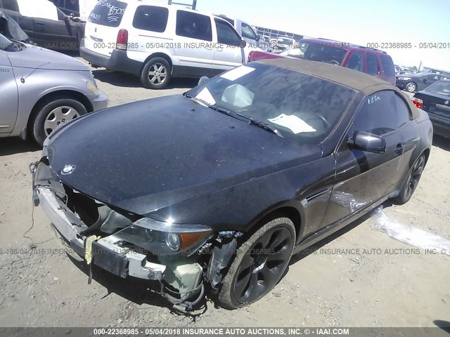 WBAEK13476CN77326 - 2006 BMW 650 I BLACK photo 2