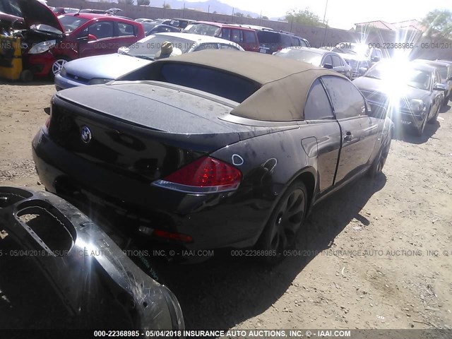 WBAEK13476CN77326 - 2006 BMW 650 I BLACK photo 4