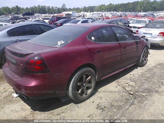 2G2WP542851312453 - 2005 PONTIAC GRAND PRIX Qırmızı foto 4