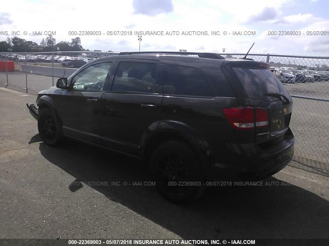 3C4PDCBGXET119053 - 2014 DODGE JOURNEY SXT BLACK photo 3