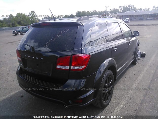 3C4PDCBGXET119053 - 2014 DODGE JOURNEY SXT BLACK photo 4