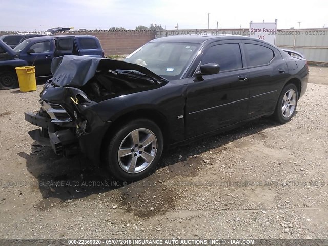 2B3CA3CV7AH153976 - 2010 DODGE CHARGER SXT BLACK photo 2