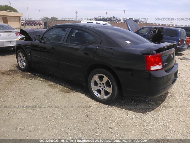 2B3CA3CV7AH153976 - 2010 DODGE CHARGER SXT BLACK photo 3