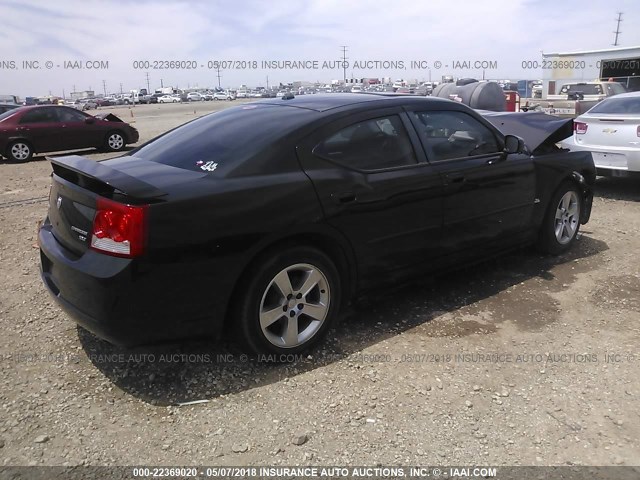 2B3CA3CV7AH153976 - 2010 DODGE CHARGER SXT BLACK photo 4