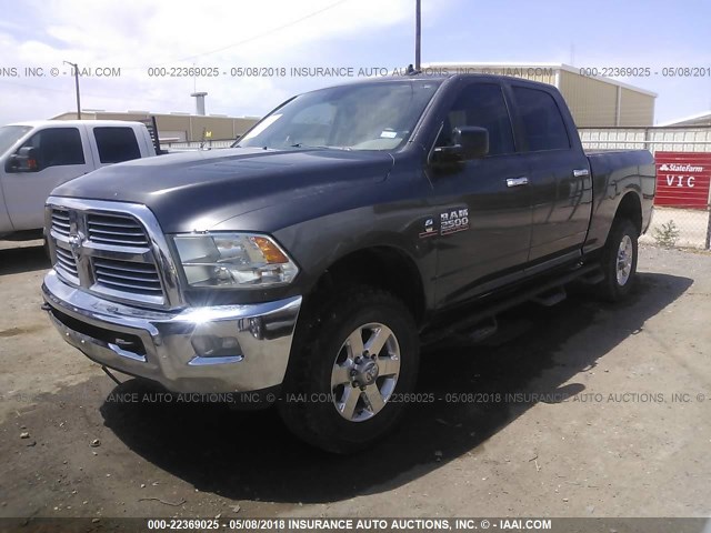 3C6UR5DL2FG571378 - 2015 RAM 2500 SLT GRAY photo 2