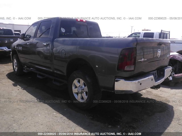3C6UR5DL2FG571378 - 2015 RAM 2500 SLT GRAY photo 3
