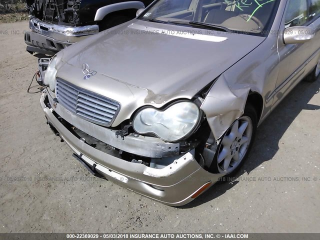 WDBRH84J14F537754 - 2004 MERCEDES-BENZ C 320 4MATIC GOLD photo 6