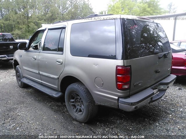 1FMFU16L31LA66446 - 2001 FORD EXPEDITION XLT BEIGE photo 3