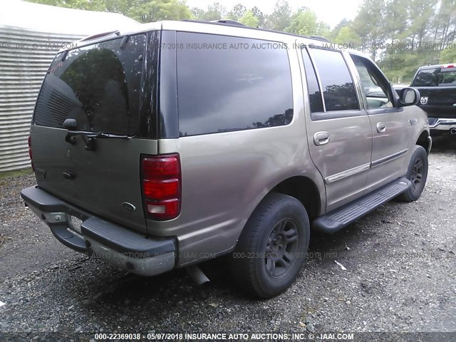 1FMFU16L31LA66446 - 2001 FORD EXPEDITION XLT ბეჟი ფოტო 4
