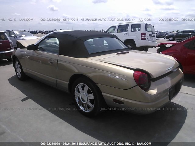 1FAHP60A45Y101745 - 2005 FORD THUNDERBIRD  GOLD photo 3