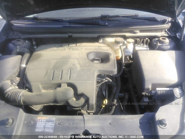 1G1ZC5E15BF303314 - 2011 CHEVROLET MALIBU 1LT BLUE photo 10