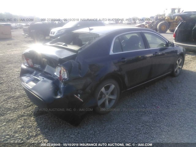 1G1ZC5E15BF303314 - 2011 CHEVROLET MALIBU 1LT BLUE photo 4