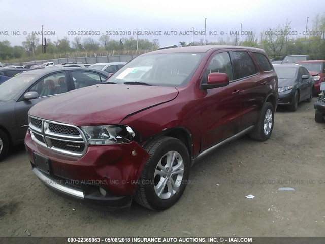 1D4RE2GG2BC699191 - 2011 DODGE DURANGO EXPRESS RED photo 2